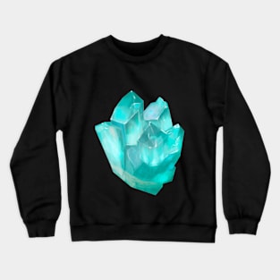 Glowing crystal in the dark Crewneck Sweatshirt